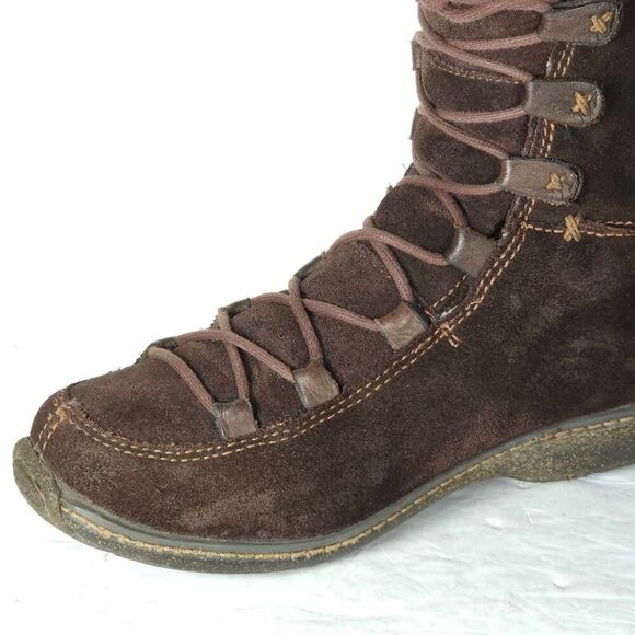 Timberland Women's Reykir Ghillie US 8M Brown Suede Sherpa Lined Winter Boots - Picture 14 of 16